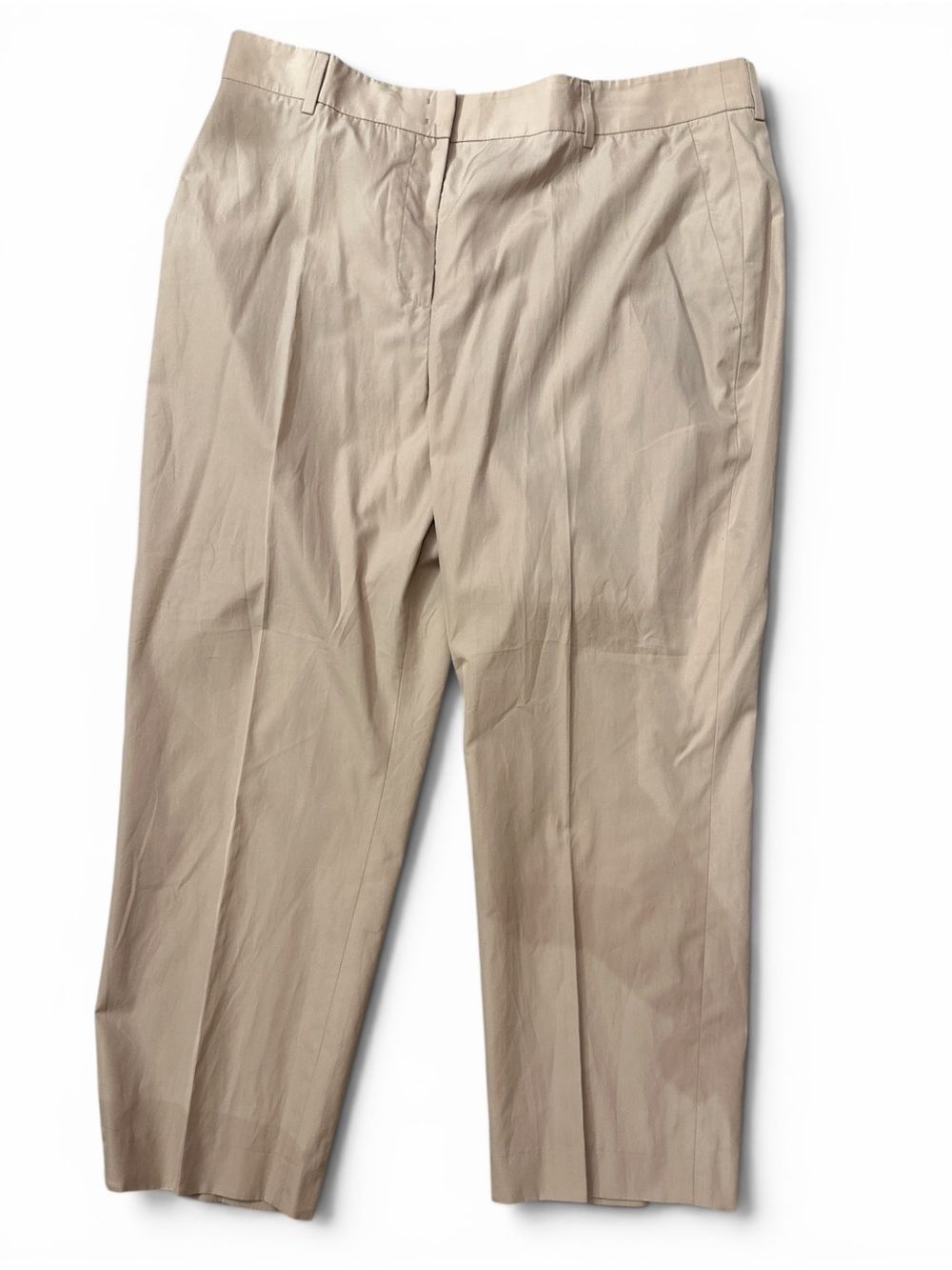 Akris Women's Cropped Beige Tailored Pants